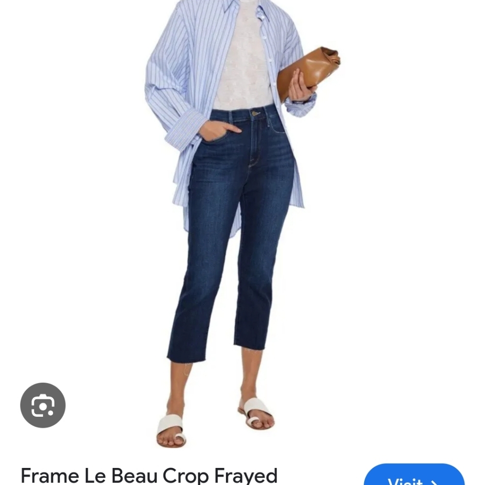 Frame Le Beau Crop jeans, size 27